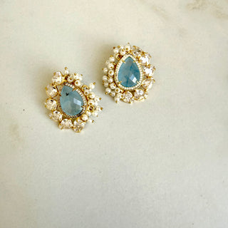 Prem Blue Crystal Studs