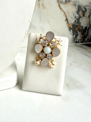 Noor-e-Aqua Floral Choker Set