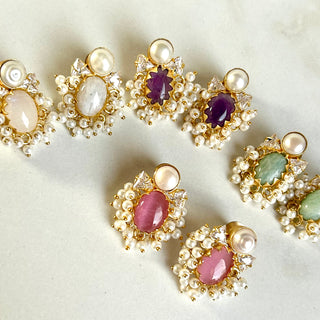 Rabia Pink Studs