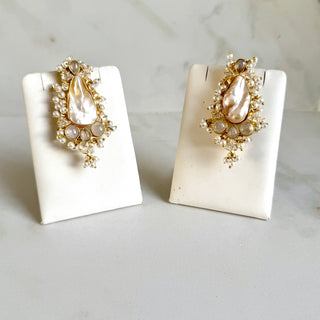 Pearl Crystal Earrings