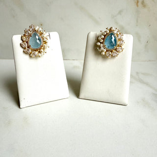 Isma Blue Crystal Studs