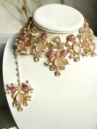 Rani Gulab Pink Quartz Choker