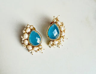 Blue Pearl Studs