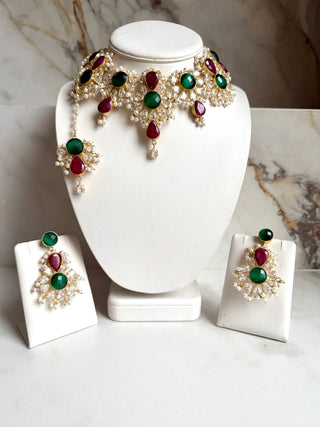 Sumiya Luxury Ruby & Emerald Set