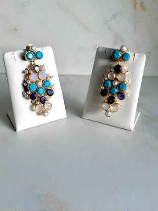 Neela Sitara Blue Earrings