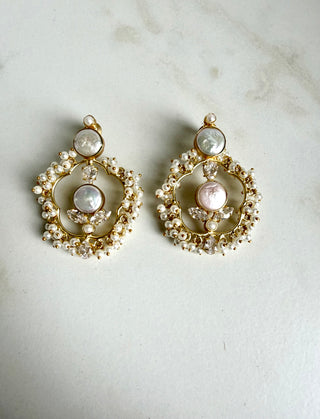 Crimson Pearl Earrings