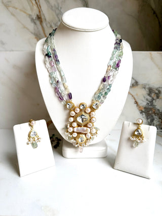 Pearl & Polki Mala Set