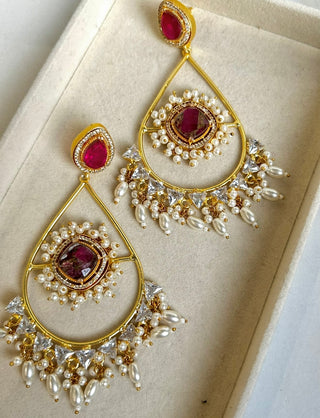 Gulnaaz Crystal Earrings