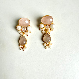 Quartz Drop Earrings