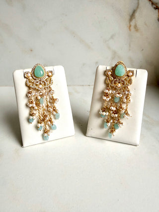 Adaa Amzonite Pearl Earrings