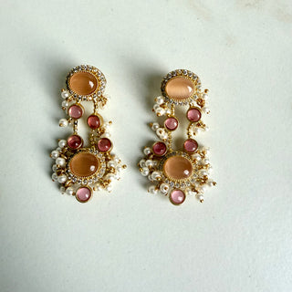 Dawn Peach Earrings