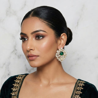 Zara Verde Cluster Earrings