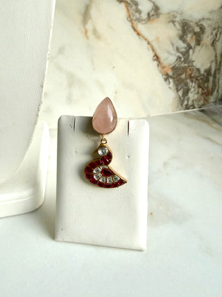 Quartz Bird Necklace Set