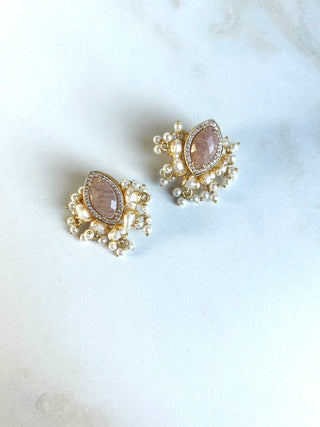 Moonstone Studs