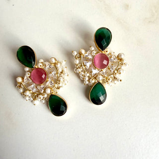 Luxe Pink Drop Earrings