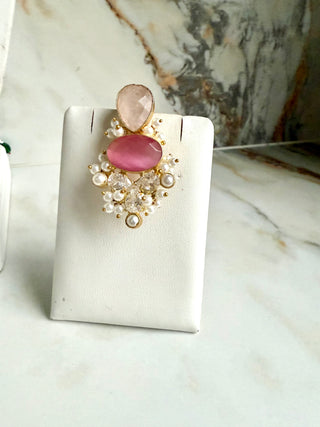 Salma Pink Crystal Set