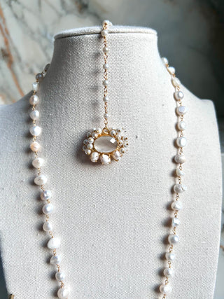 Kareena Grey Mala Set