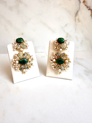 Luna Verde Emerald Green Earrings