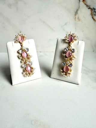 Chandrika Pink Earrings