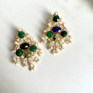 Rajkumari Emerald Earrings