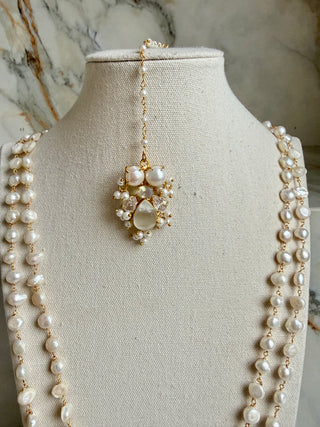 Selenite Statement Mala Set