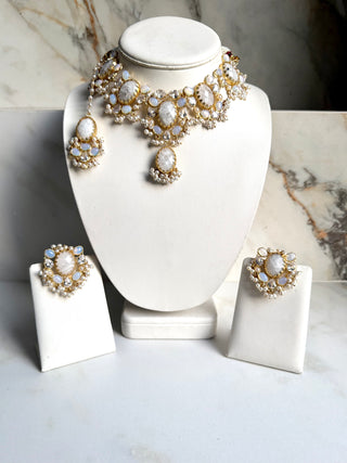 Celine Bloom White Selenite Set