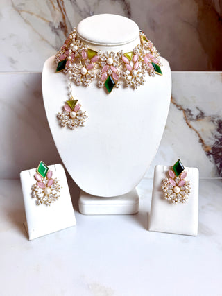 Pink Royale – Statement Choker Set
