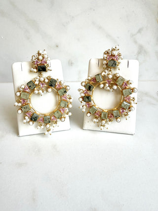 Ishara Prehnite Earrings