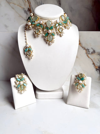 Afsana Mint Choker Set