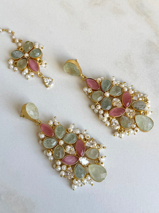 Madhuri Pink Tika Set