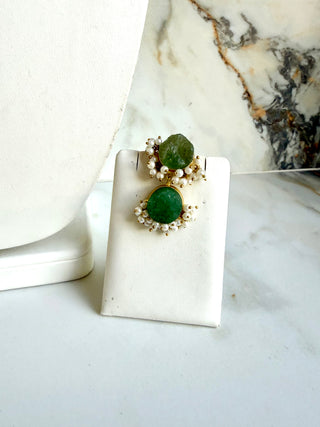 Sea Green Druzy Set