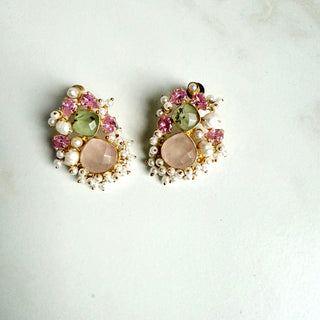 Alara Prehnite Crystal Earrings