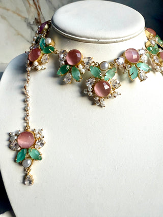 Gardenia Pink Choker Set