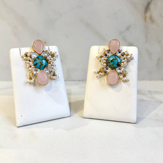Liberty Blue Mosaic Earrings