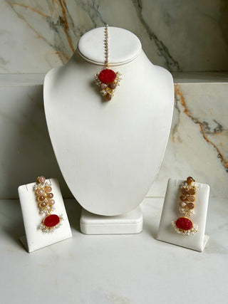Hot Pink Druzy Set