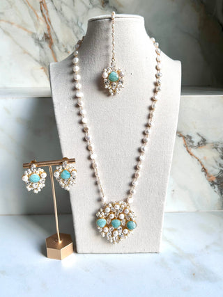 Amzonite Mala Set