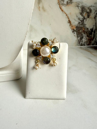 Shabnam Noir Pearl Set