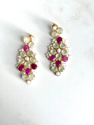 Neela Sitara Ruby Earrings