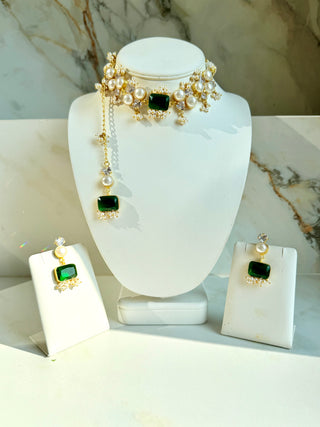 Emerald Choker Set