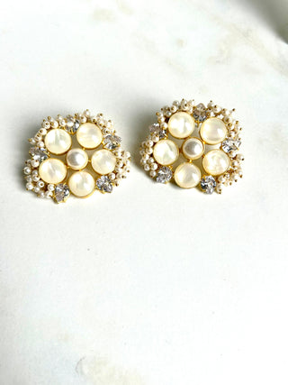 Pearl Clover Statement Studs