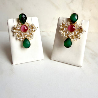 Luxe Pink Drop Earrings