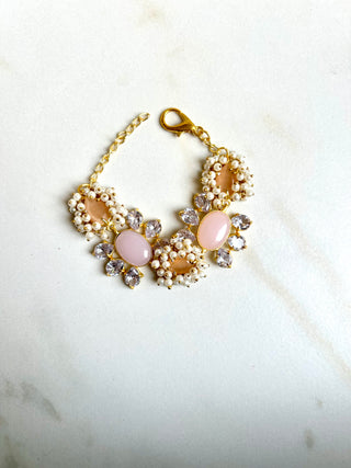 Lubna Pink & Soft Orange Bracelet