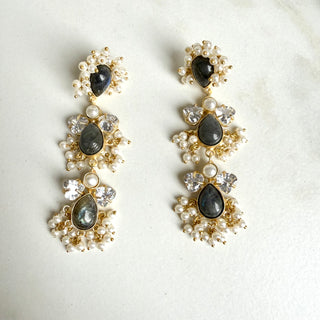 Chandrika Labradorite Earrings