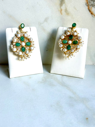 Hafsah Green Classic Earrings