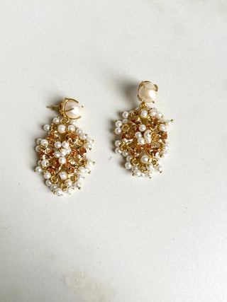 Champagne Crystal Earrings