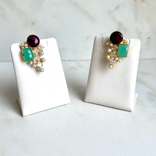 Heer Crystal Drop Earrings