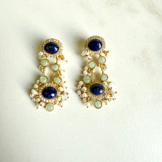 Dawn Navy Earrings