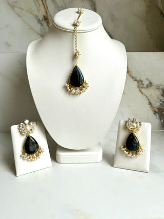 Labradorite Crystal Tika Set
