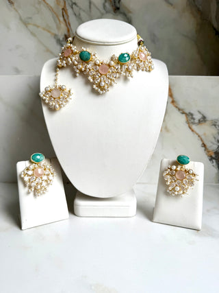 Nabila Amzonite & Quartz Set