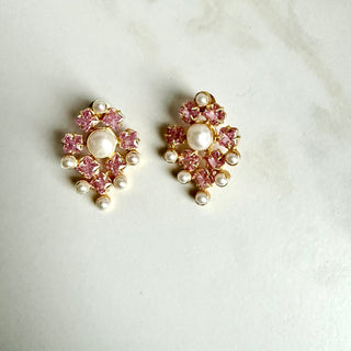 Lavanya Pink Studs